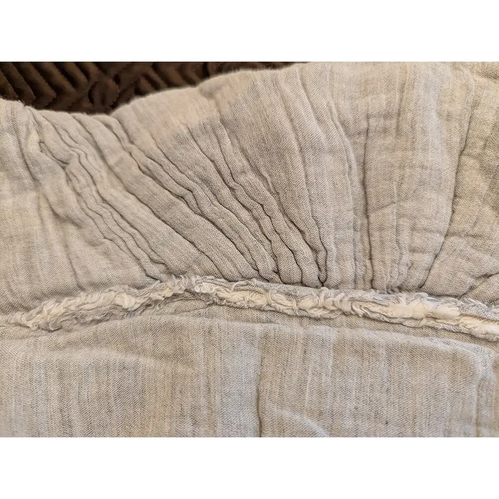 Anthropologie Ruched Wave Pillow Sham - New